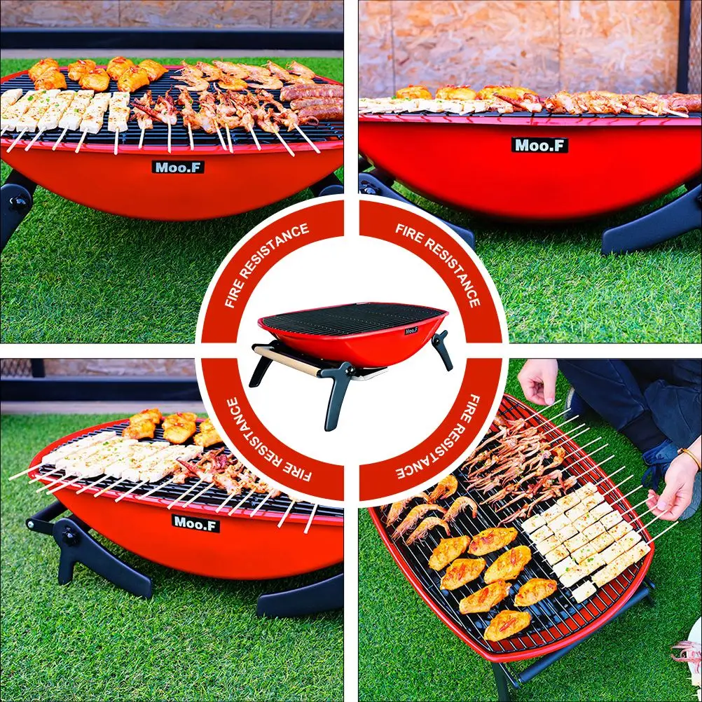 

Iron Foldable Lightweight Barbecue Grill Charcoal Barbecue Rack for Outdoor