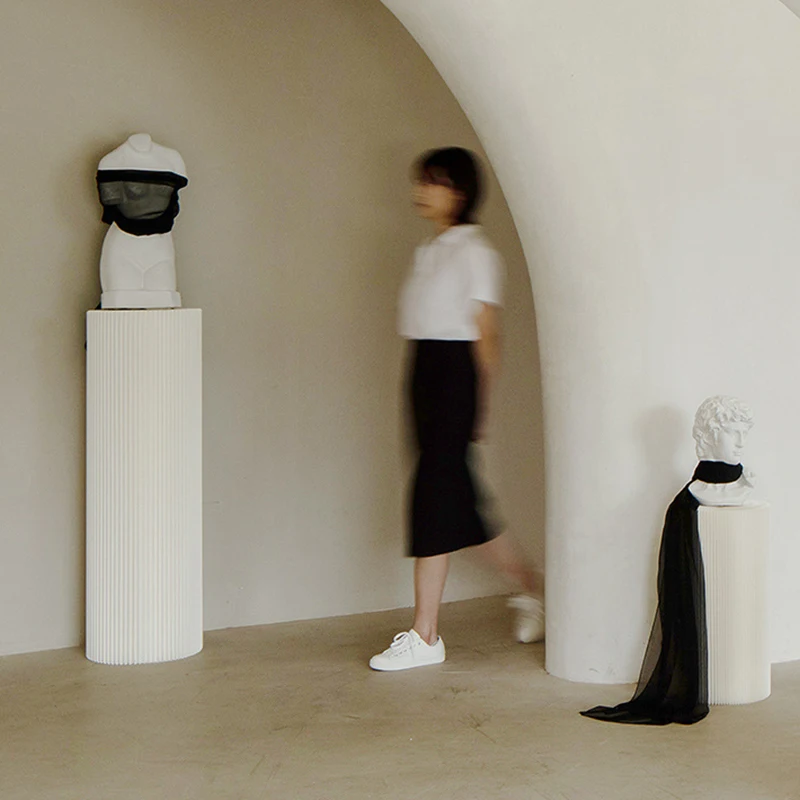 Оригинальная цилиндрическая витрина на заказ полка украшение остров тайчун