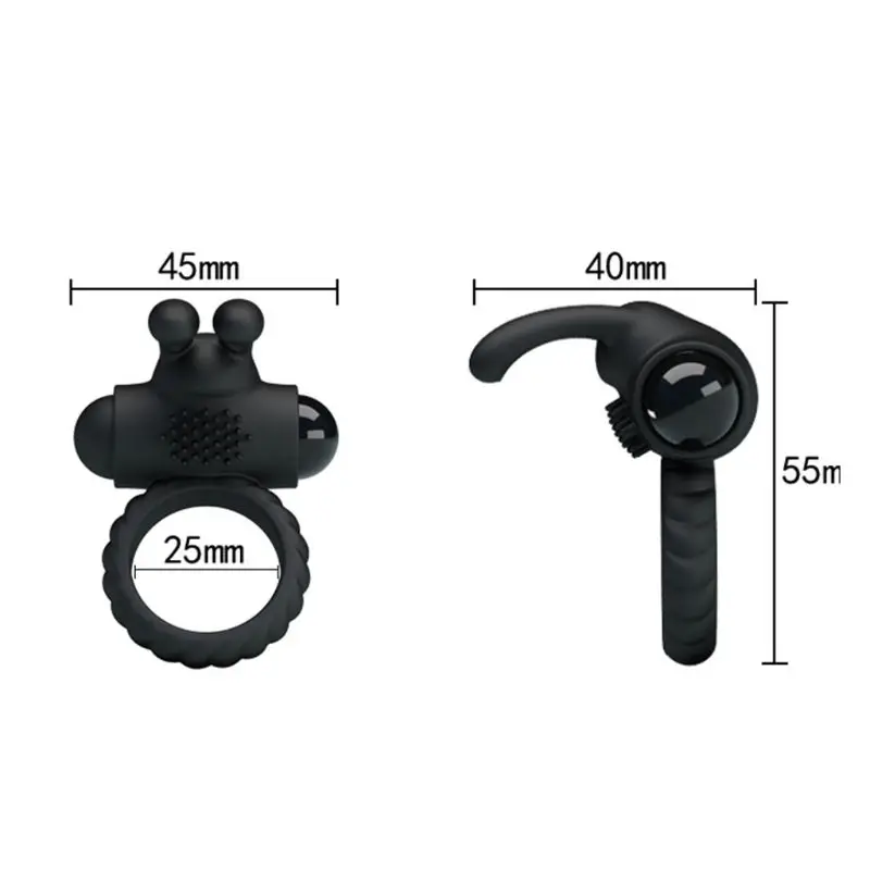 1 шт. вибрирующее кольцо для пениса кольца вибратор водонепроницаемый кролик