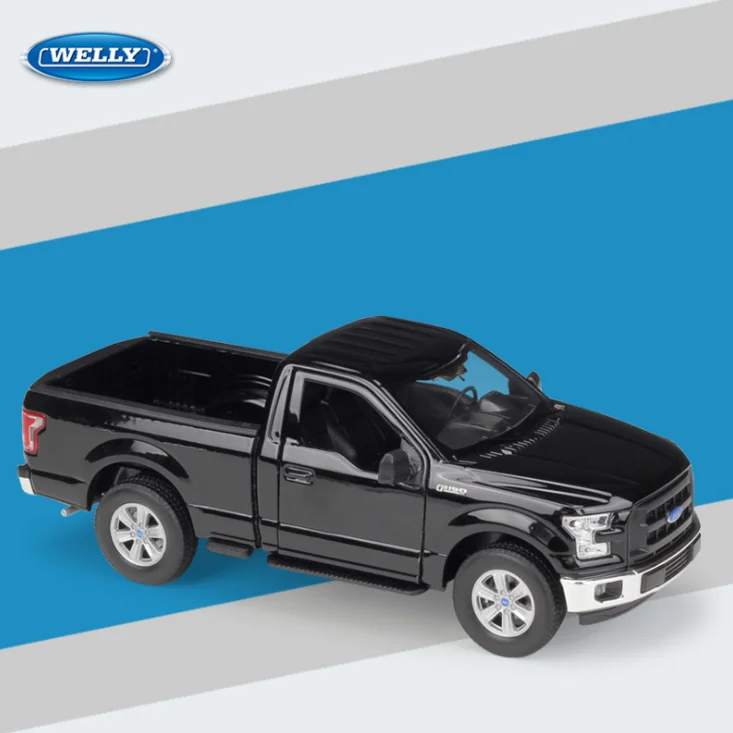 WELLY 1:24 Масштаб металлическая классическая 2015 F 150 регулярные такси сплава литья