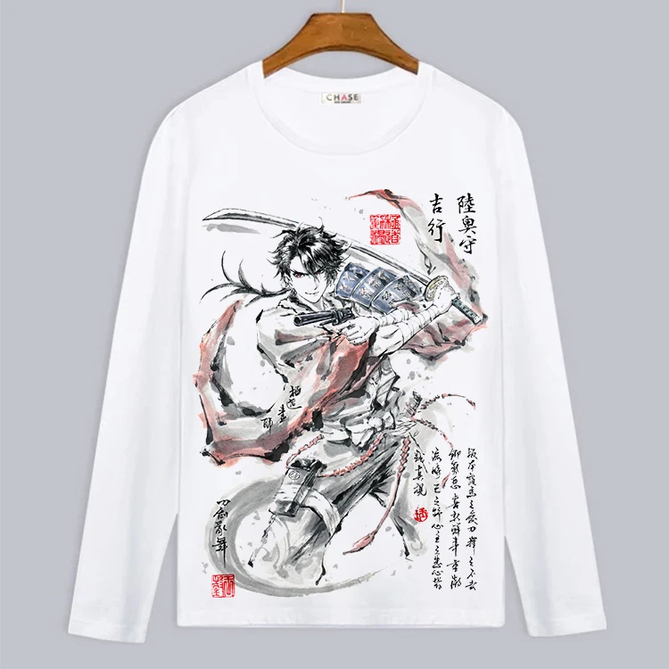 Футболка для косплея Touken Ranbu Online Mikazuki Munechika Мужская/Женская весенне-осенняя