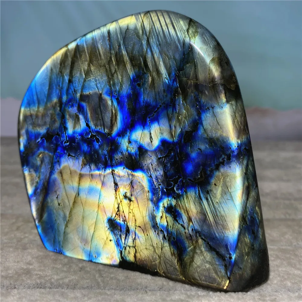 

Labradorite Stone Natural Crystal Healing Reiki Rew Gems Minerals Moonstone Wicca Spiritual Chakra Meditation Living Room Dercor