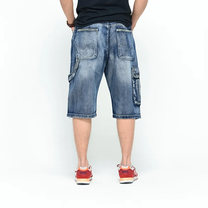 

Shorts Men Jeans Shorts Men Vintage Streetwear Fashion Hi Street Denim Shorts Men Baggy Loose Male Bermuda Plus Size