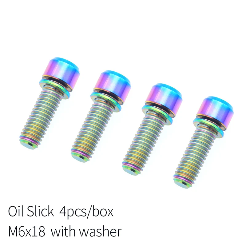 4 шт. Титан болты головки винта с шайбой для Велосипедный вынос - Цена: 472.62