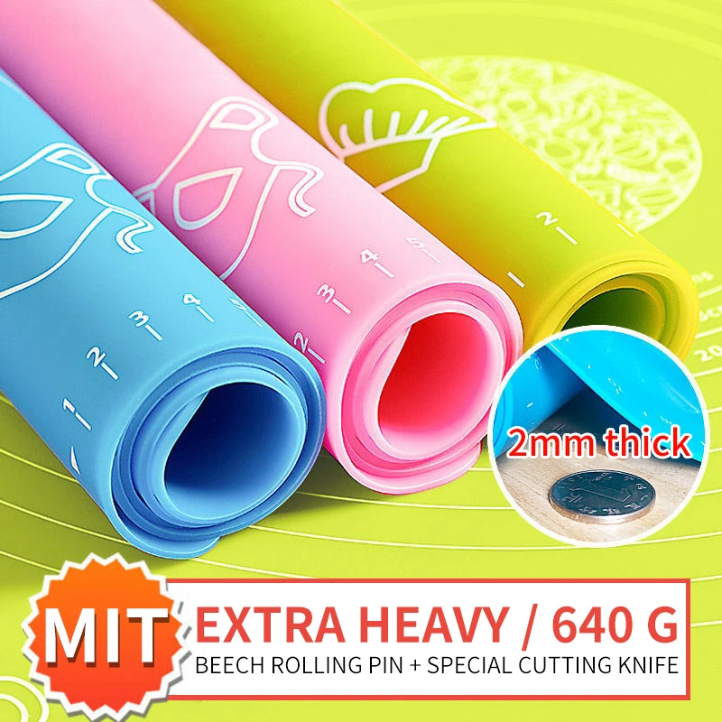 

Силиконовая подкладка для замешивания теста, большая, утолщенная, для панелей пищевых продуктов