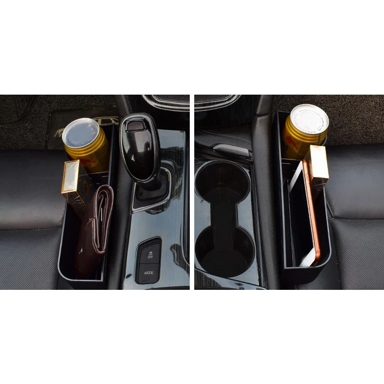 

Universal Car Storage Box Car Seat Gap Case Pocket Auto Seat Side Slit For Wallet Phone Coins Cigarette Keys Cards