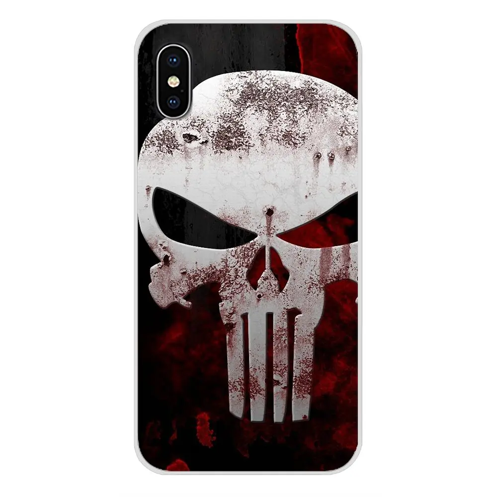 For Samsung Galaxy S3 S4 S5 Mini S6 S7 Edge S8 S9 S10 Lite Plus Note 4 5 8 9 The Punisher Accessories Phone Shell Covers | Мобильные