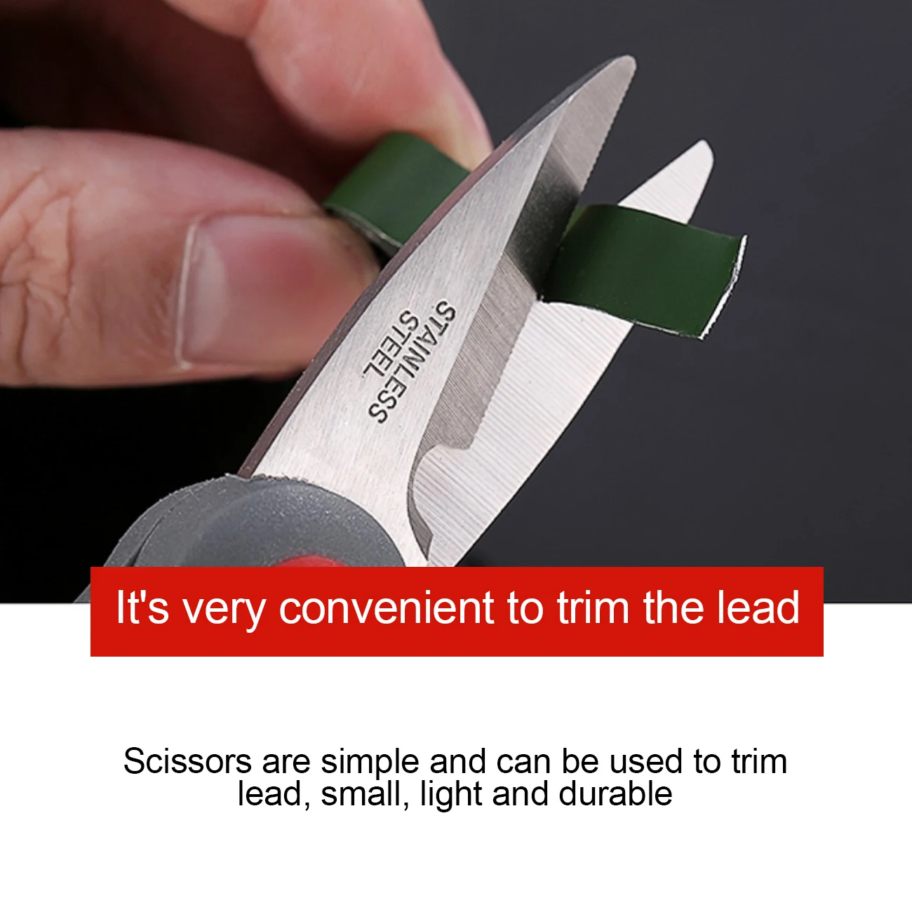 

Stainless Steel Serrated Scissor For Fishing Scissors Portable Fishing Plier Cut PE Braid Line Lure Cutter Carp Fishing Tools