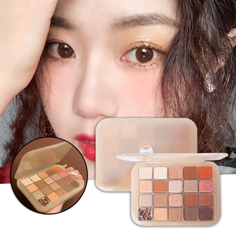 

20 Colors Eyeshadow Palette Highlight Shimmering Naturally Long Lasting No Smudging Eye Shadow SOYW889