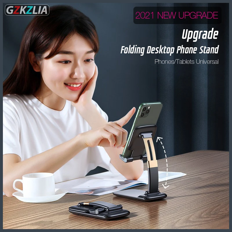 

Z37 Foldable Desktop Phone Stand Tablet Phone Holder Universal Liftable Portable Mini Live Support For iPhone 11 12 X 2021 New