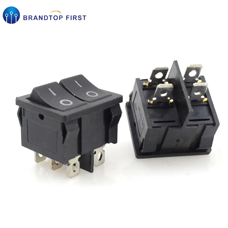 Кулисный переключатель лодочный двойной 4 контакта/6 контактов | Обустройство