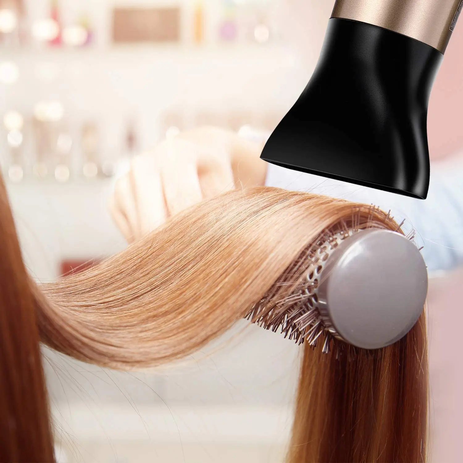 

KIPOZI 1875W Hair Dryer Electric Powerful Blower Hair Salon Blow Dryer Lightweight Low Noise Hair Care Fast Dry with Accessories