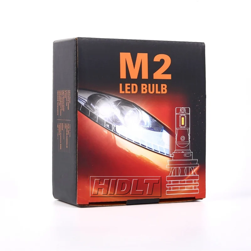 HIDLT 2 шт. H4 светодиодный комплект фар 12V 24V Мини Размеры авто налобный фонарь лампа