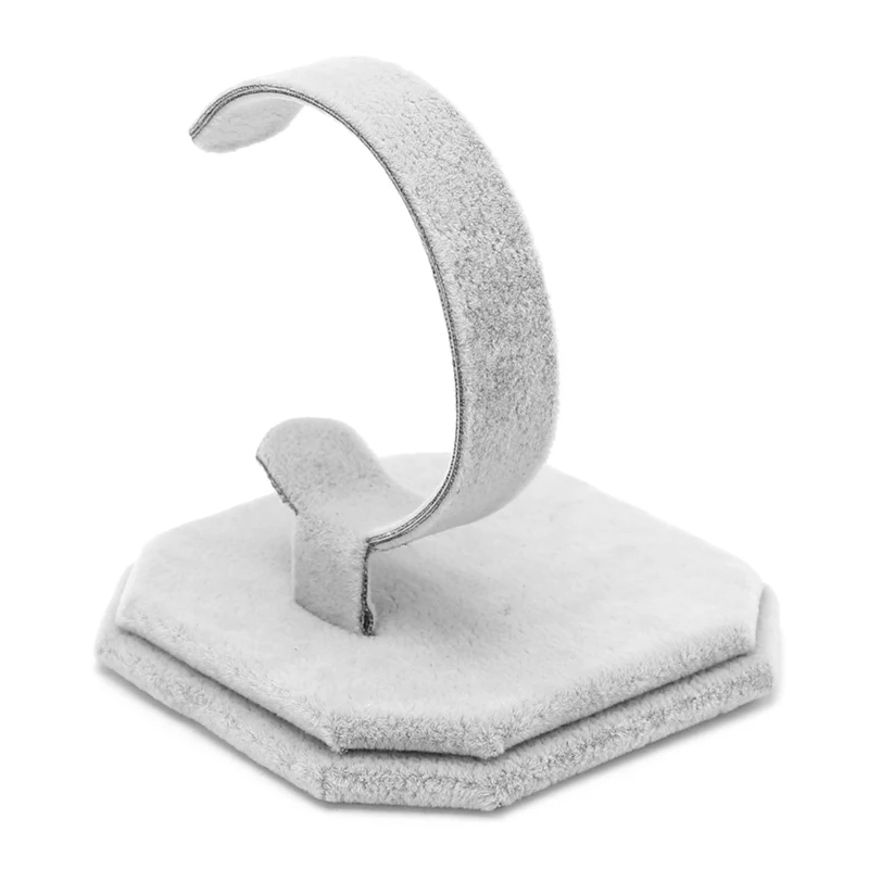 

Velvet C Type Design Jewelry Bracelet Bangle Watch Display Rack Stand Holder New