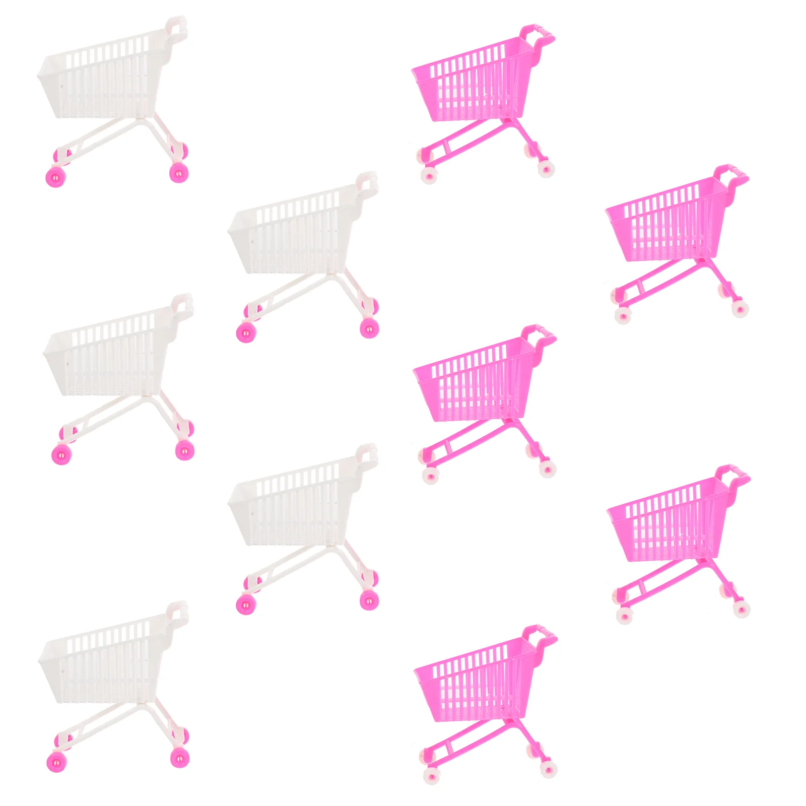 

10PCS Mini Trolley Model Role Play Shopping Cart Kids Mini Model