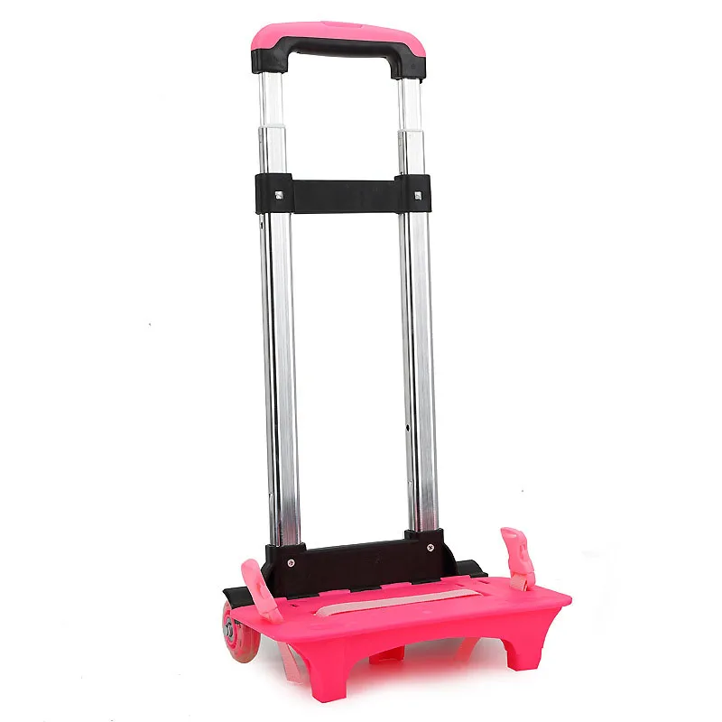 Rose red Two wheels Jiyaru тяга для детского рюкзака из алюминиевого сплава тяга детская тележка школьная сумка тяга Кронштейн для детского школьного рюкзака - Цвет: Rose red Two wheels