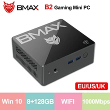 BMAX B2 Gaming Mini PC Computer Windows 10 Intel Celeron N3450 8GB LPDDR4 128GB SSD Intel HD Graphics 500 1000Mbps WIFI BT4.2