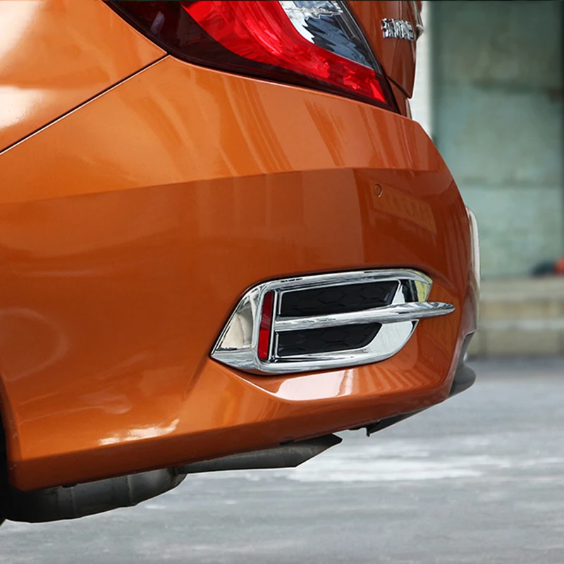 Lsrtw2017 автомобиля задний противотуманный фонарь лампа хромированная Накладка для