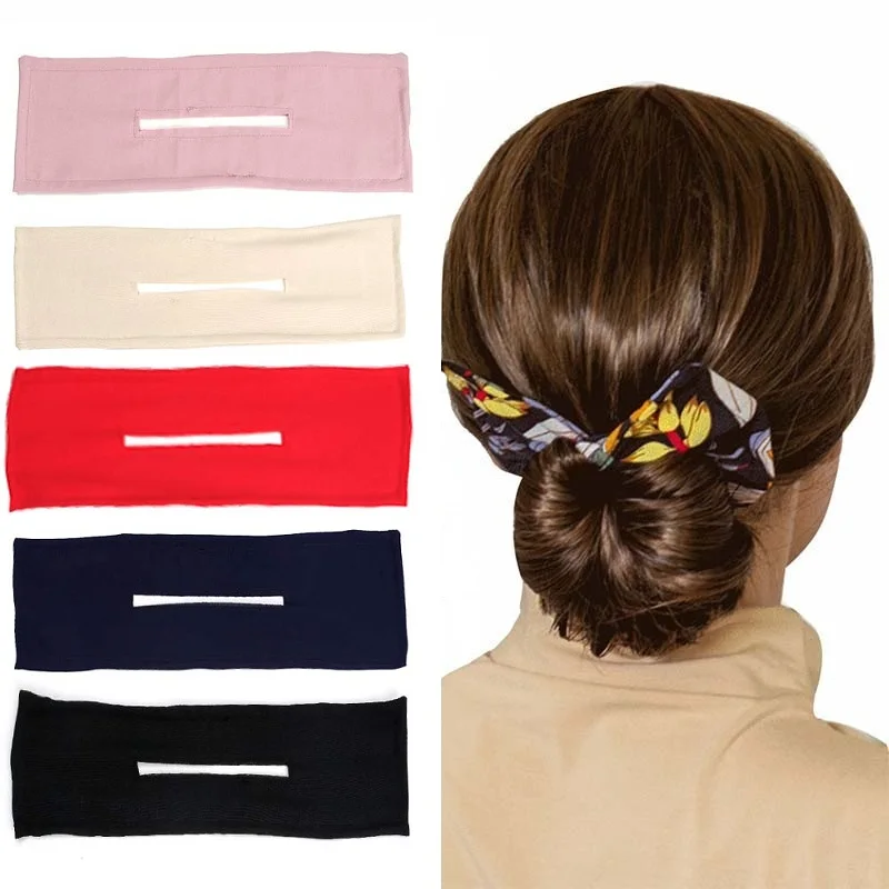 

Deft Bun Print Headband for Women Hair Styling Headband Hair Twist French Stylish Vintage Updo Ponytail Holder Hair Accessories