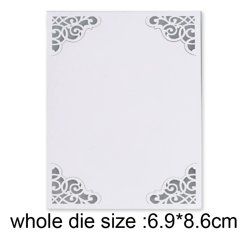 

metal cutting dies lace corner frame cut die mold decoration Scrapbook paper craft knife mould blade punch stencils dies