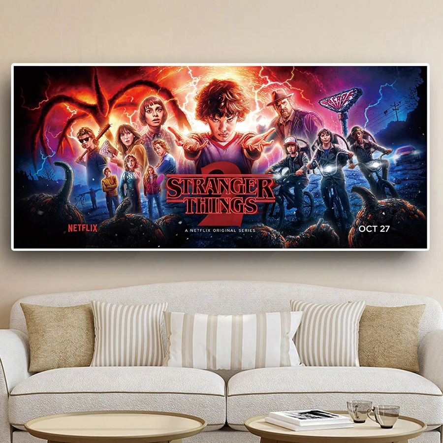 

Картина из страз «сделай сам», постеры из фильма «очень странные дела», вышивка крестиком, вышивка Стразы, полноразмерная Мозаика из страз, ...