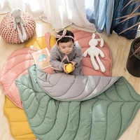 attractive floor pad widely use cotton leaf fruit shape floor carpet for daily use