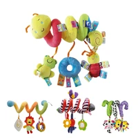 new hanging spiral rattle stroller cute animals crib mobile bed baby toys 0 12 months newborn educational toy for children