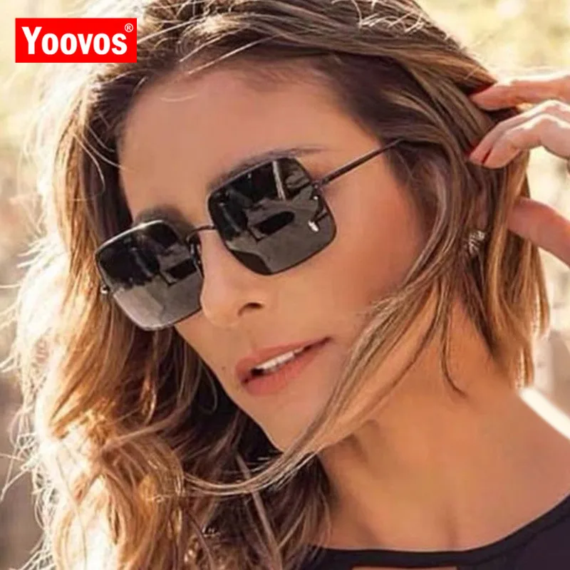 

Солнцезащитные очки унисекс Yoovos, квадратные, металлические, в стиле ретро