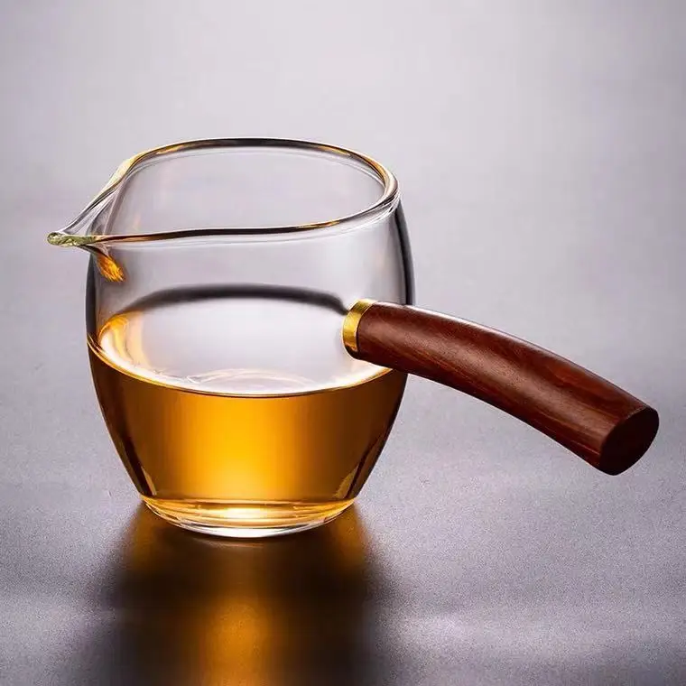 

Чашка Gongdao, набор для утечки чая, Мужская чашка в японском стиле, стеклянный утолщенный термостойкий диспенсер для чая с боковой ручкой