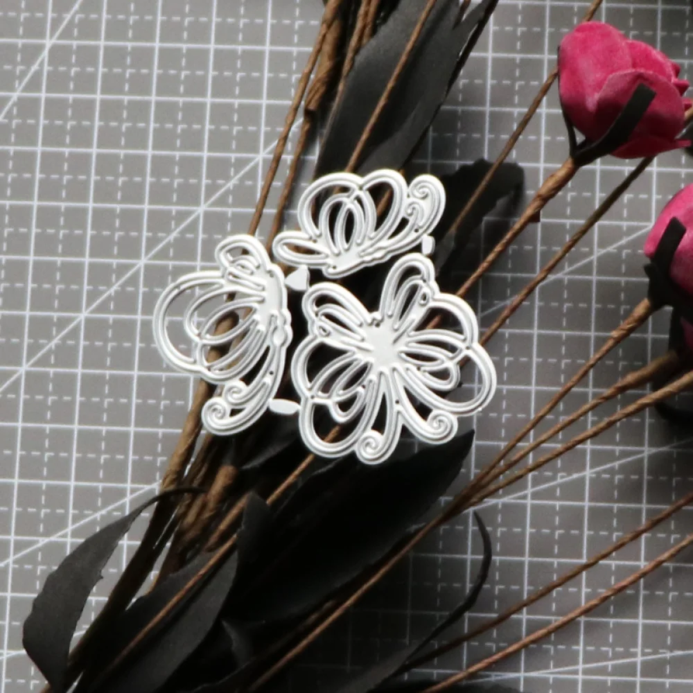 

Набор металлических пресс-форм в виде бабочки для рукоделия скрапбукинга фотоальбома декоративного тиснения бумаги карточек рукоделия высечки 3 шт.