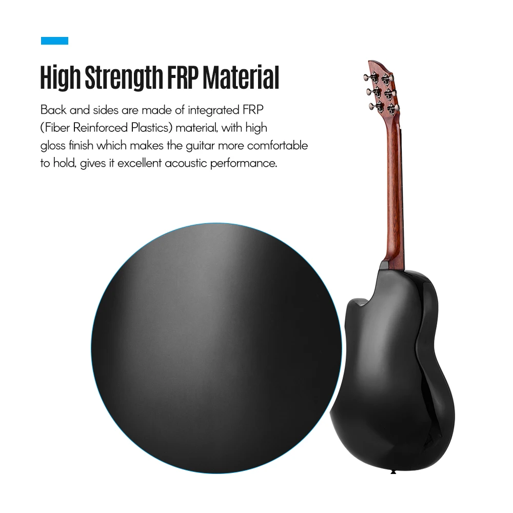 Акустическая гитара с чехлом для переноски 41 дюйм 6 струн кедр|Гитары| |