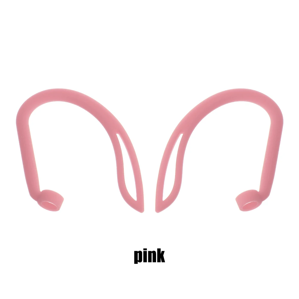 pink Защитные Крючки Держатель безопасности подходят крючки для Airpods Apple беспроводные наушники аксессуары силиконовые спортивные анти-потеря ушной крючок - Цвет: pink