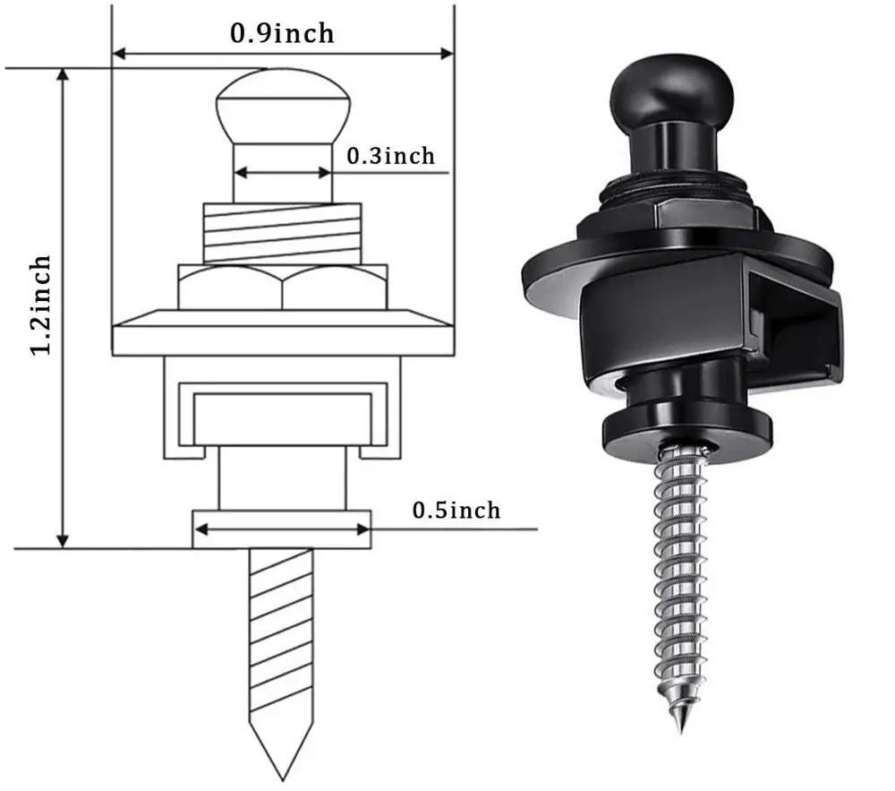 2 stücke gitarre strap lock mit leder matte metall taste halten engen leicht entfernen schraube für akustische elektrische bass gitarre stra