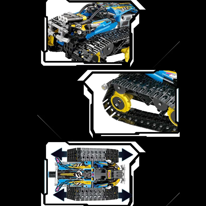 2 4 gassembing строительные блоки приложение Rc автомобиль гусеничный трюк сборка