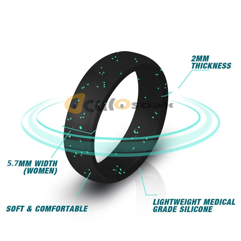 Гипоаллергенное эластичное Спортивное Силиконовое кольцо для пальцев 4-10