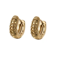 bettyue fashion fancy crystal stud gold earrings for women girls jewellery valentine day gift bohemia bijoux