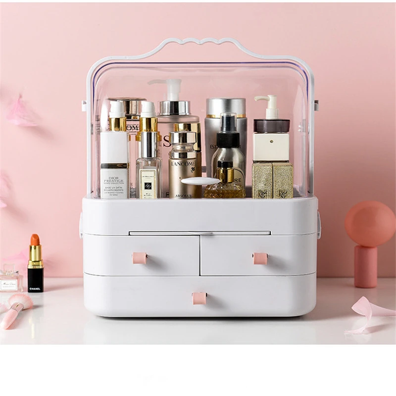 Акриловый Органайзер для косметики прозрачная коробка хранения и ювелирных