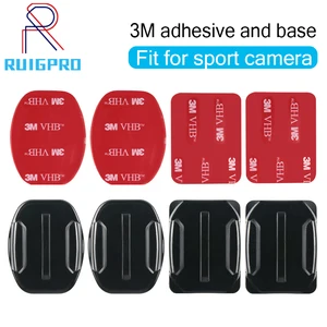 Плоские изогнутые клейкие шлемы для GoPro HD Hero 10 9 8 7 6 5 4 3
