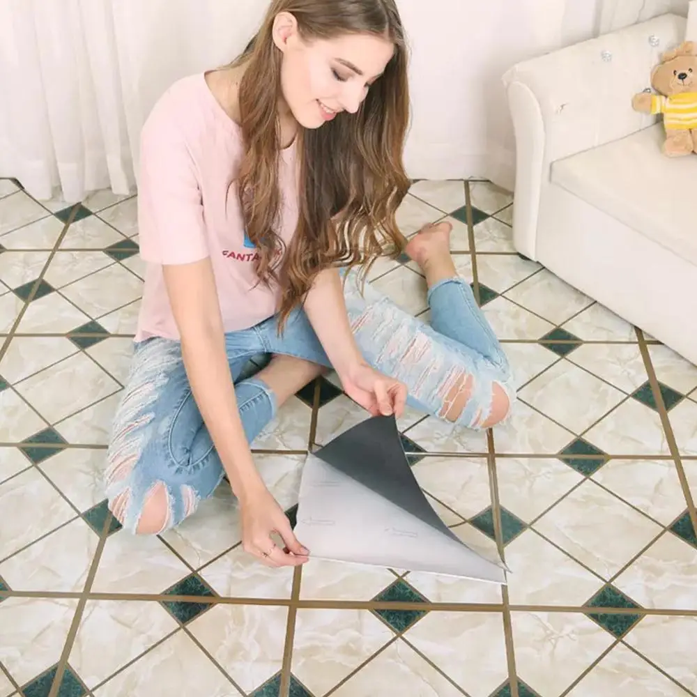 Самоклеящиеся напольные Стикеры из дерева 30 х30 см|Обои| |