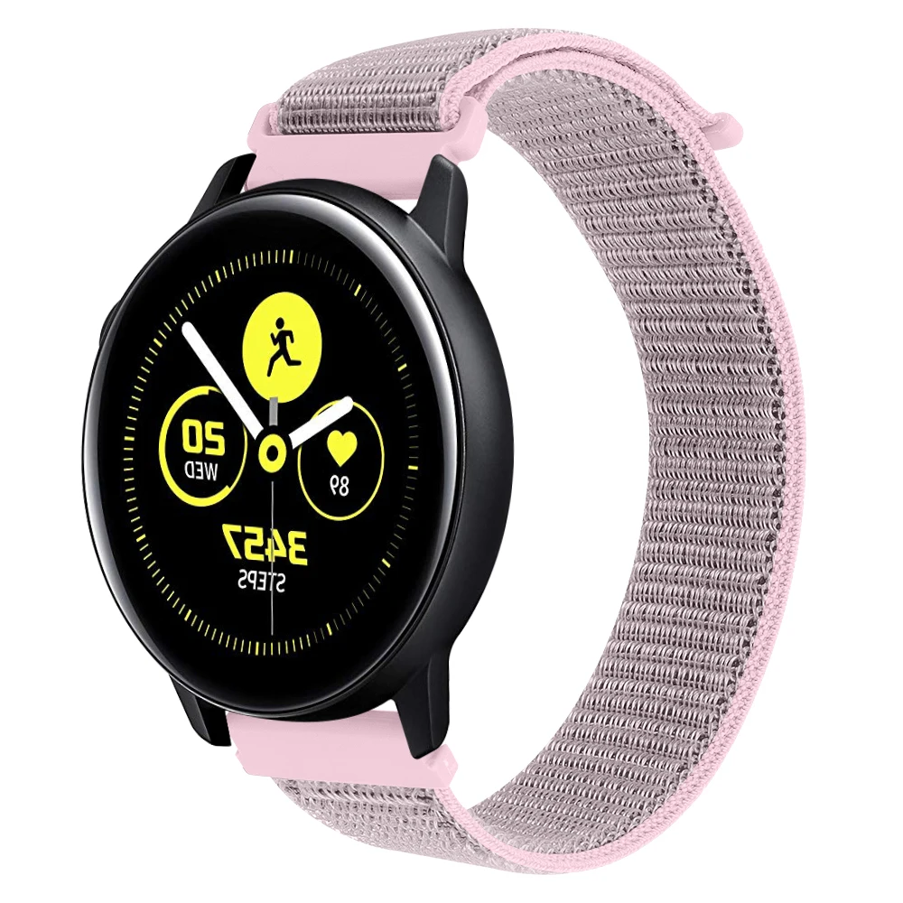 20 мм ремешок для часов Quick Release для samsung Galaxy Watch Active 2 Band Galaxy 42 мм ремешок Classic gear S2 спортивные часы с нейлоновым ремешком