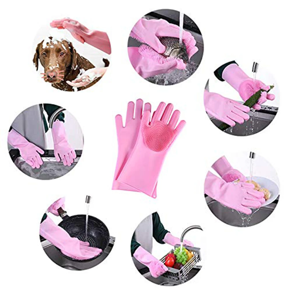 Кухонное блюдо для овощей стиральная силиконовые перчатки посудомоечный