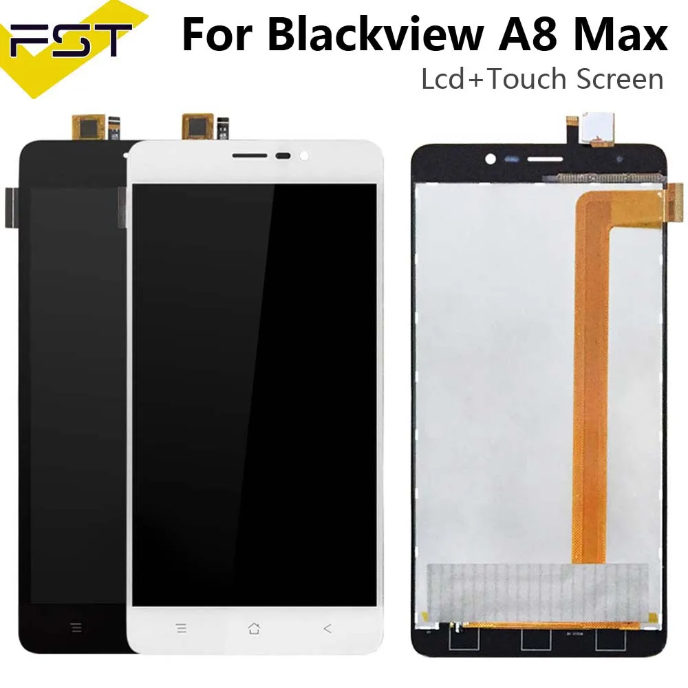 Черный/белый ЖК дисплей для Blackview A8 Max + сенсорный экран 5 дюйма дигитайзер в сборе