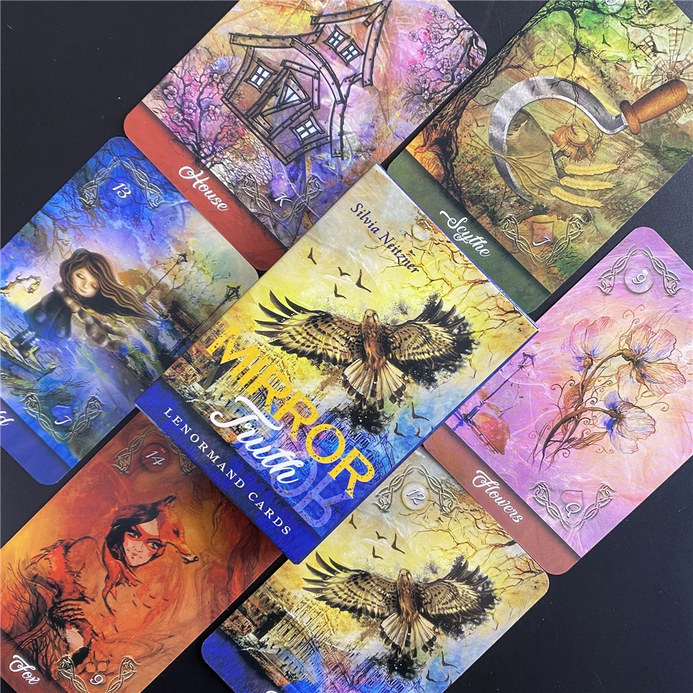 The Scrying Ink Lenormand-это палуба с 36 карманами для карт таро и карты Для Таро-карт - купить