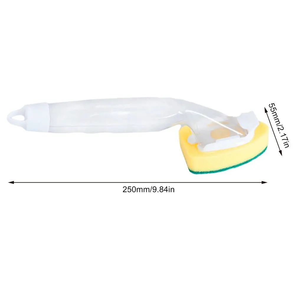 

Dish Washing Cleaning Tool Soap Dispenser Brush Head Reusable Handle Cleaning Bowls Sponge Brush Head For Kitchen