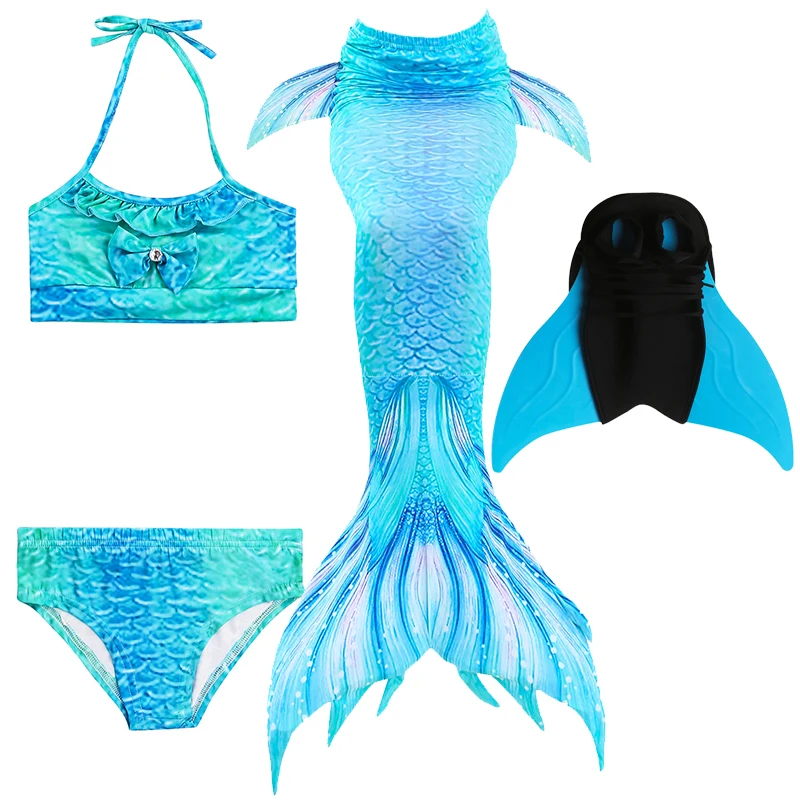 Package list 2 DH06 Детский купальный костюм русалки, бикини для девочек, хвост русалки, купальный костюм, детская одежда, Раздельный купальник, хвост русалки, одежда для купания - Цвет: Package list 2 DH06