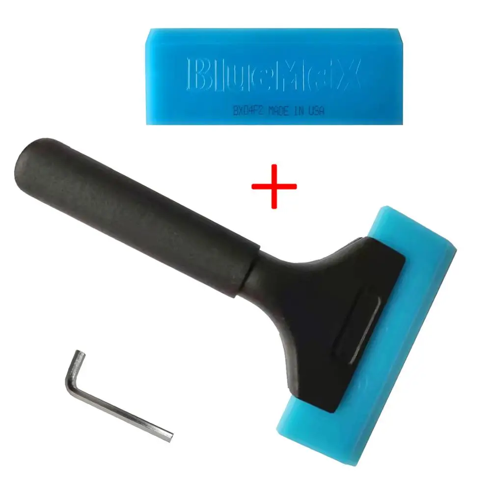 Винил Squeegee Bluemax длинная ручка из сплава с отверткой оконный оттенок ручной