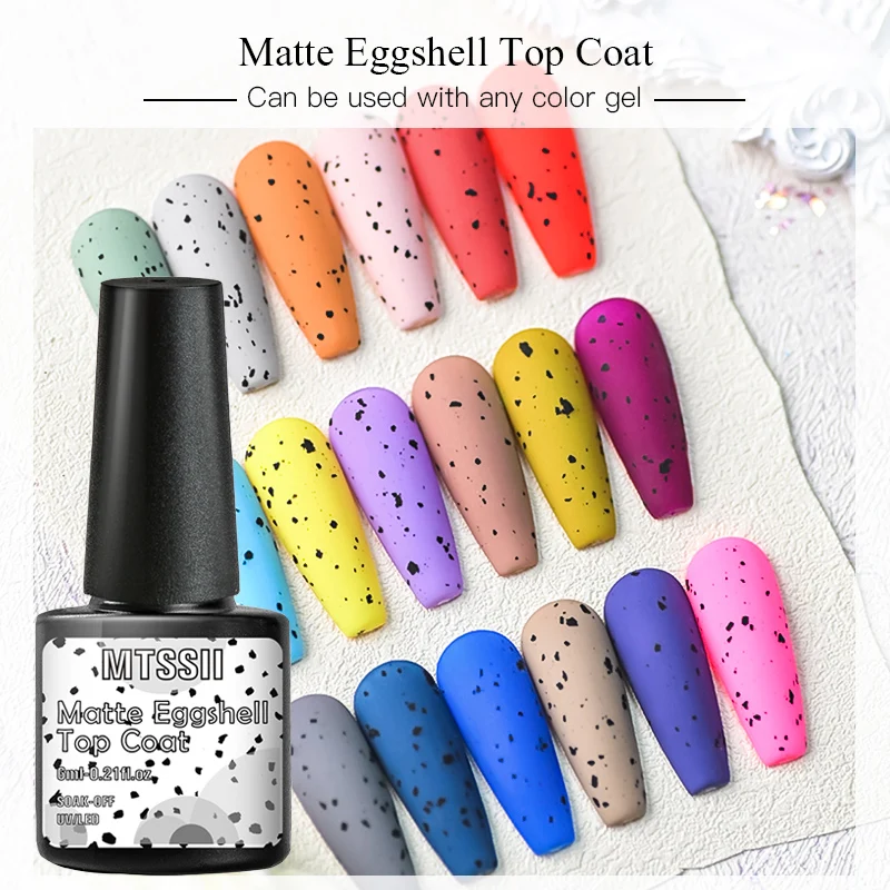 

Mtssii 6 мл матовая яичная скорлупа верхнее покрытие нужен Цветной Гель-лак для ногтей отмачиваемый Полупостоянный лак для ногтей Гель-лак для ...