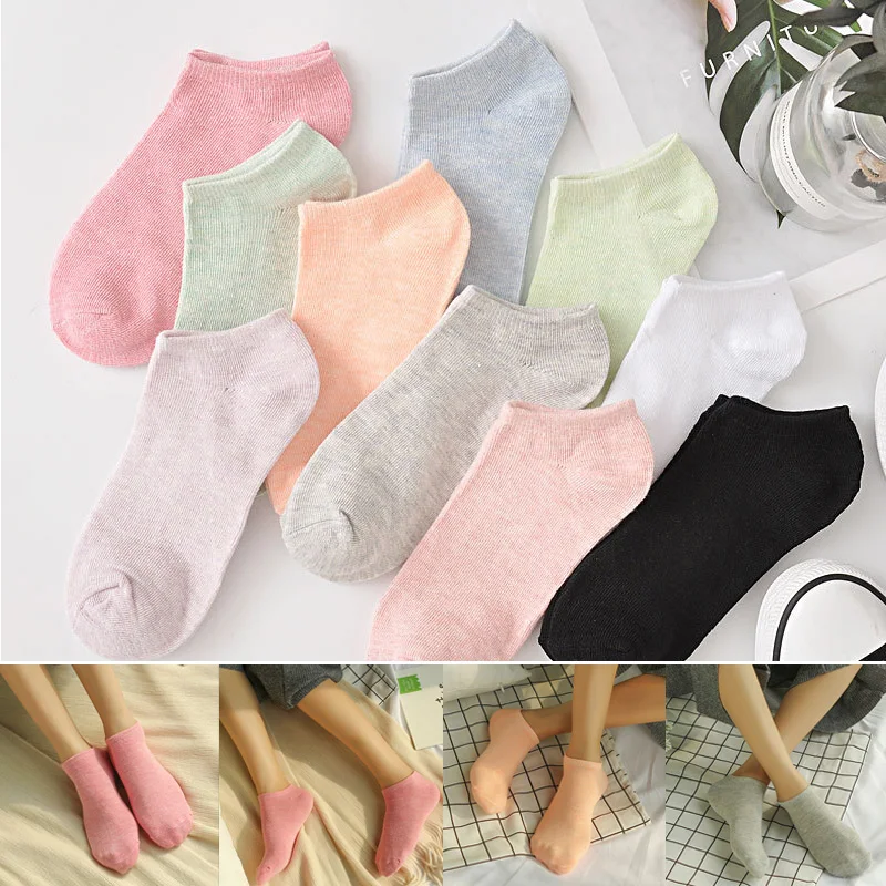 Новые женские носки с низкой посадкой по щиколотку повседневные тонкие короткие