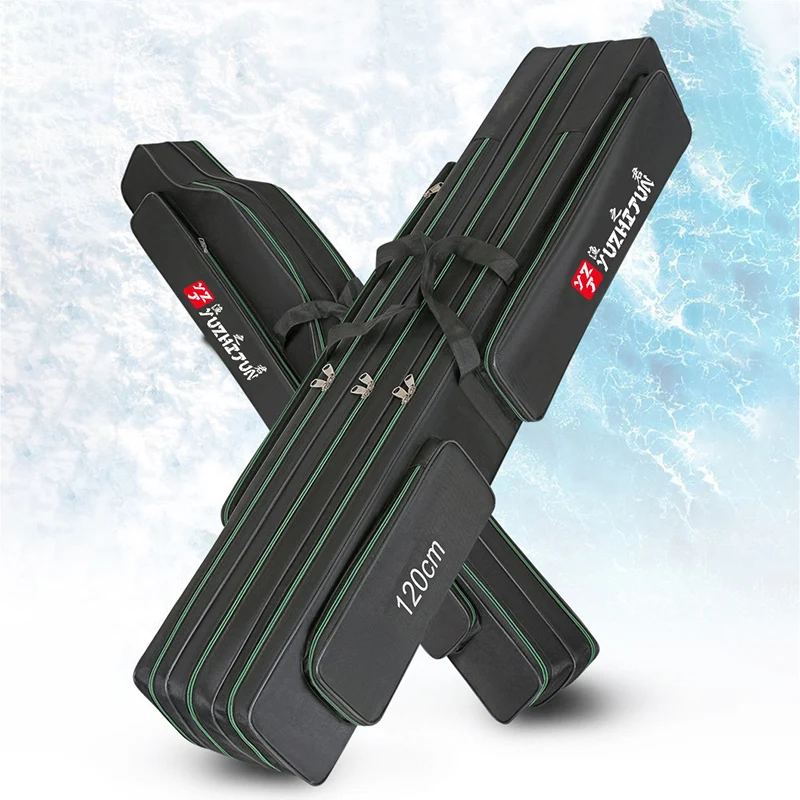 

Fishing Tackle Bag Waterproof Thickened 2/3 Layer Fishing Rod Hand Rod Sea Rod Umbrella Big Capacity Storage Fishing Bag XA697G