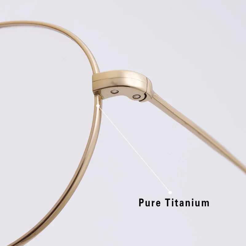 Оправа для очков из чистого титана мужчин и женщин новинка 2022 овальные